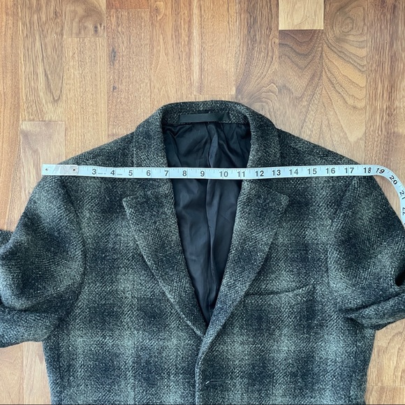 TOPMAN HARRIS TWEED 100% WOOL OVERCOAT - Picture 8 of 10